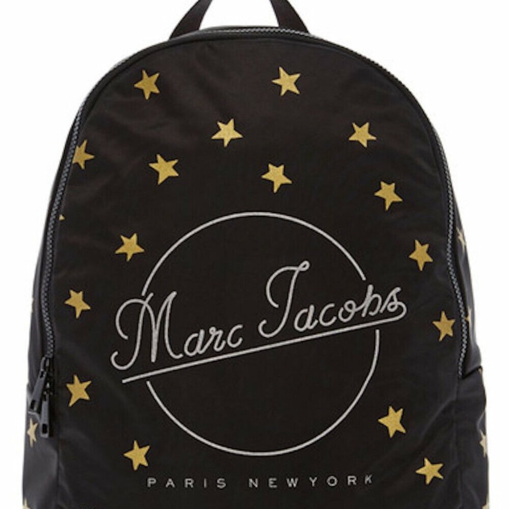 MARC JACOBS Packable Backpack Printed Star Black